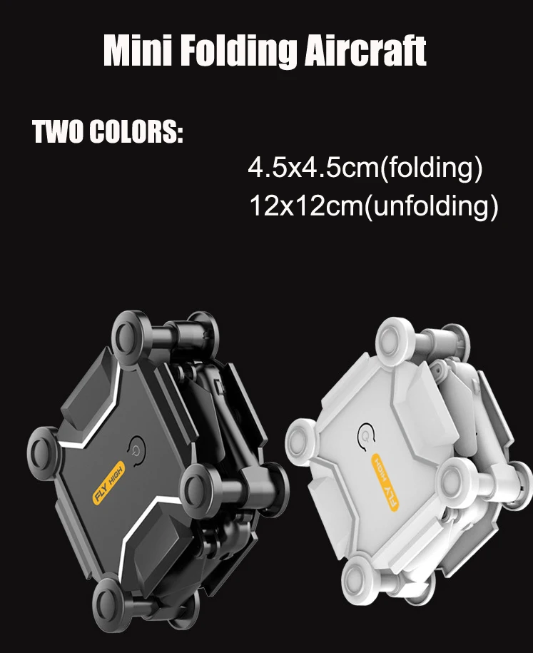 Мини складной БПЛА с высоким разрешением аэрофотосъемка микрокарманный пульт