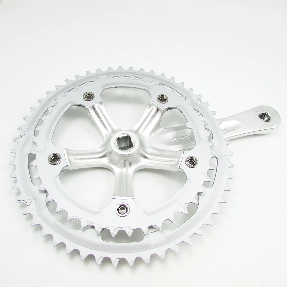 PROWHEEL 7/8/9 скорость 130 BCD crankest передняя Звездочка квадратное отверстие дорожный велосипед колеса 52/42T Алюминиевый сплав рукоятка складной велосипед