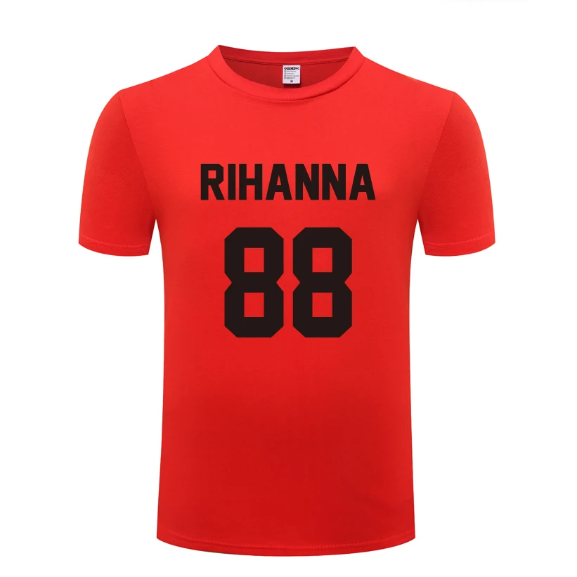 2020 RIHANNA Music Мужская футболка новая с коротким рукавом и круглым вырезом хлопок