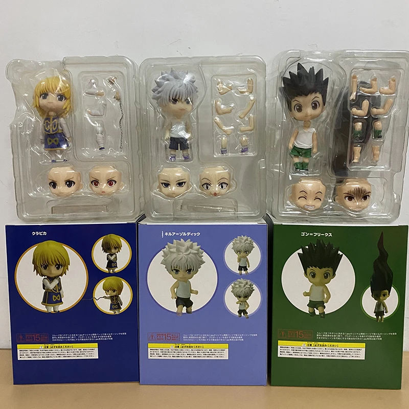 Hunter X Аниме фигурки Killua Zoldyck #1184 Kurapika #1185 Gon Freecss #1183 ПВХ игрушки куклы | Игрушки и