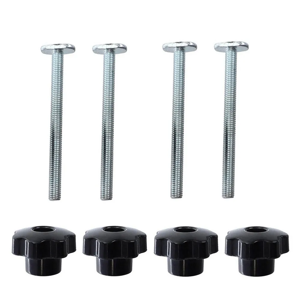 

8pc/set Carpenter T-Slider Bolt M8 100mm T-Slider Bolt Plastic Thumb Knob Miter Track T-Track Carpentry Woodworking Hand Tools