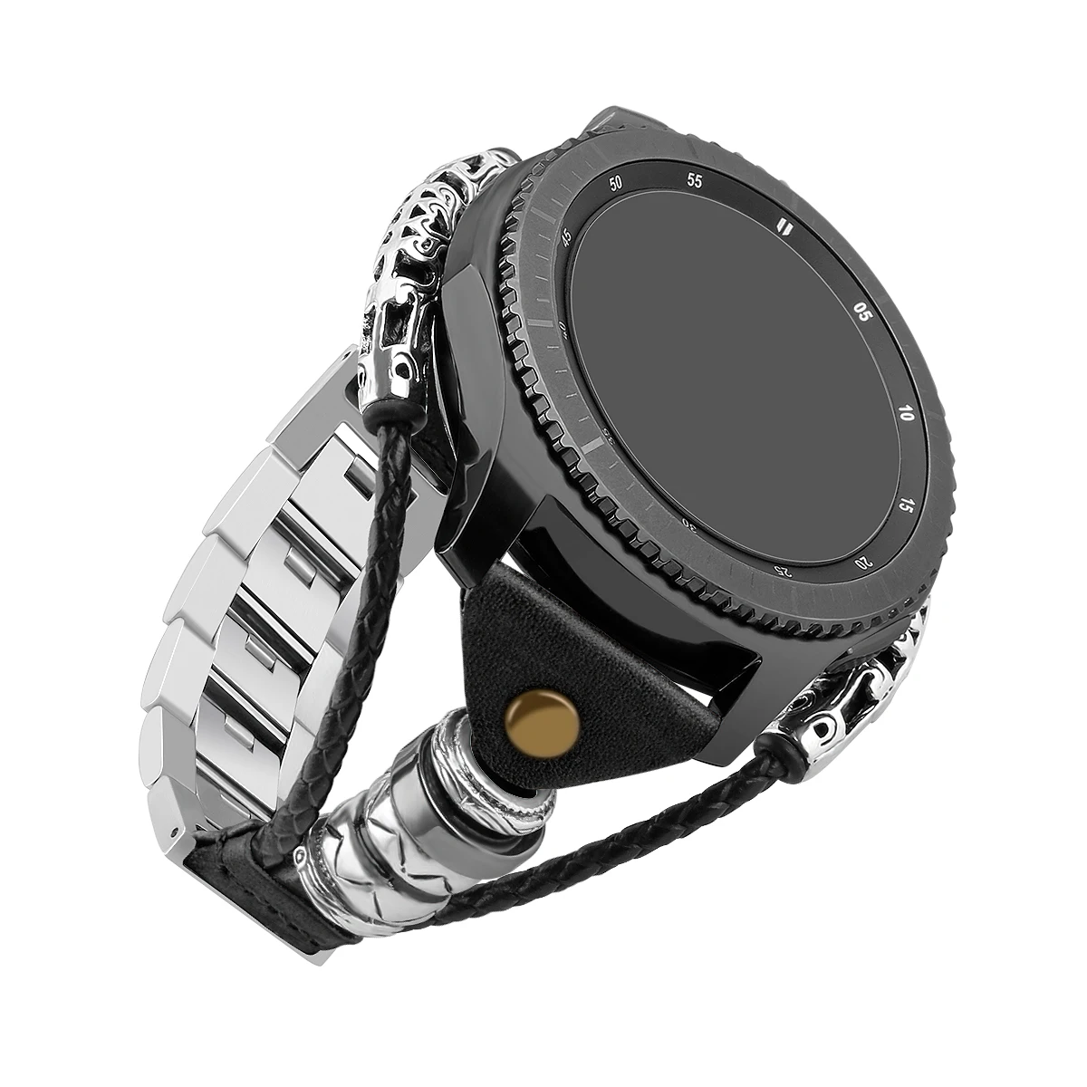 Для samsung Galaxy Watch gear S3 46 мм ремешок металлический Плетеный овечья кожа цепной
