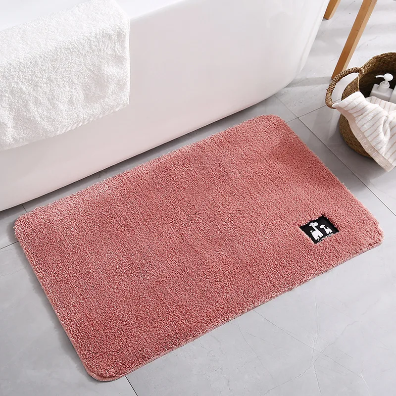 1 Pc Bathroom Anti Slip Mat Toilet Absorbent Rugs Thickening Soft Solid Color Door Non Shower Floor Carpets Entry Doorm | Дом и сад
