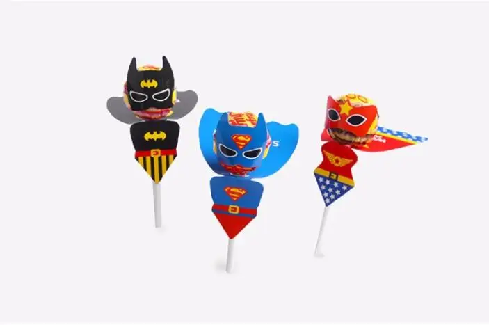 54 шт. СУПЕРГЕРОЙ/принцесса конфетная бумага леденец украшение открытка для детей