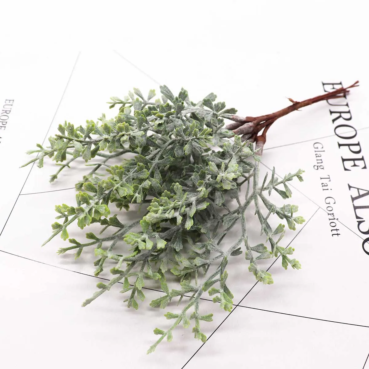 6 шт. искусственные сосновые иголки золотого и серебряного цвета рождественские