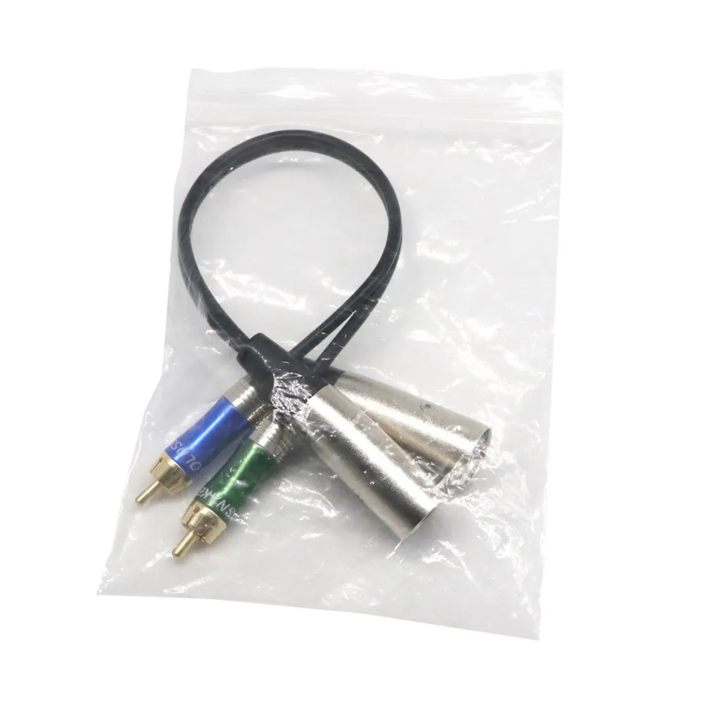 Сейсмический Аудио двойной XLR кабель для мужчин RCA мужской 5' патч-кабель Новый