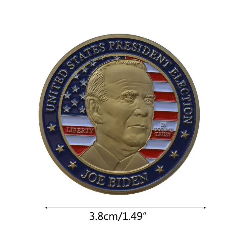 

National Flag Joe Biden President Commemorative Coin Souvenir Challenge Collectible Coins Collection Art Craft