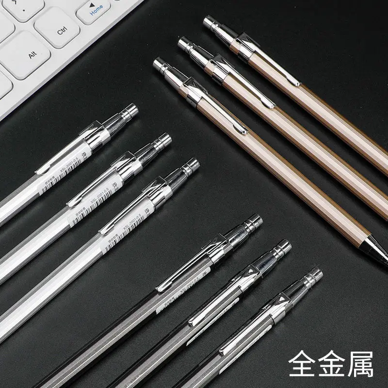 

Полностью металлический механический карандаш 0,5 мм/0,7 мм/0,9 мм, высококачественные автоматические карандаши для письма, школьные карандаши...