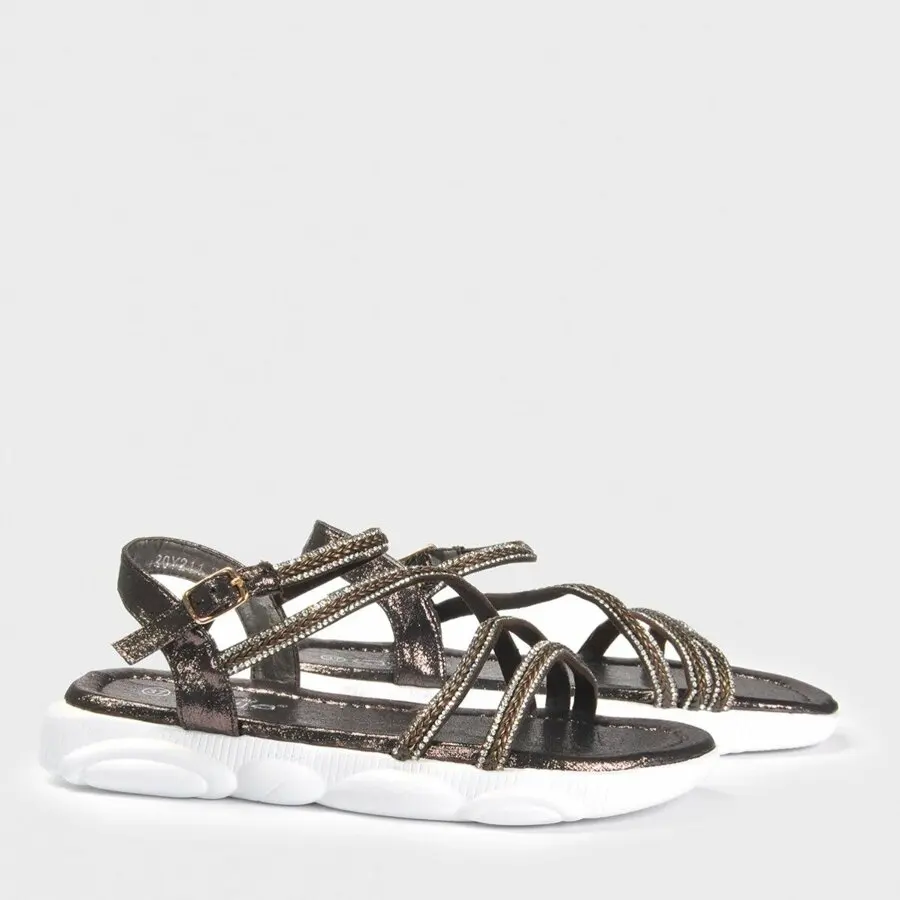 

Women Sandals Mink Shoes Women Gray Sandals Vzn20-151Y
