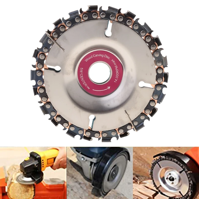 

1PC Multifunctional Cutting Saw Blade Steel Grinder Chain Disc Woodworking Circular Chain Saw Blades for Carpentry