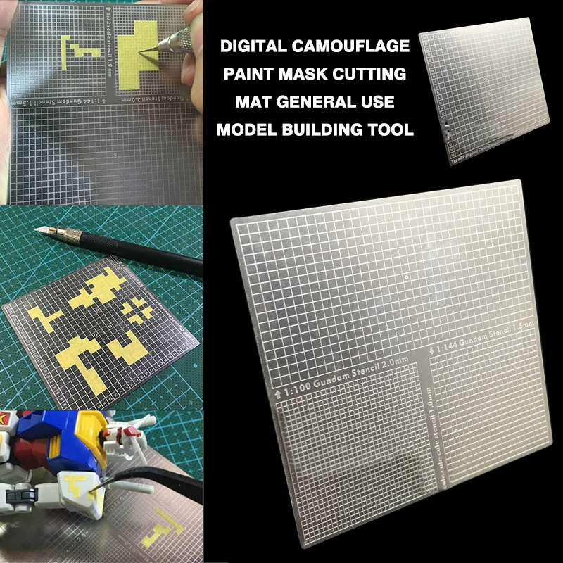 AJ0080 цифровой камуфляж Краски маска коврик для резки Двусторонняя общего