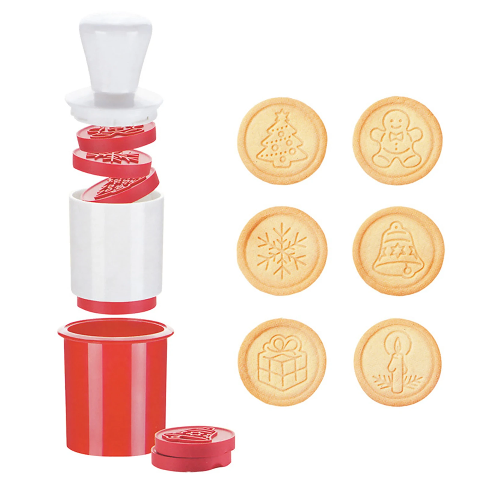 

Home New Bake Mould Stamp Biscuit Mold Christmas Series Cartoon Animal Mooncake Press Baking Tool Accessory