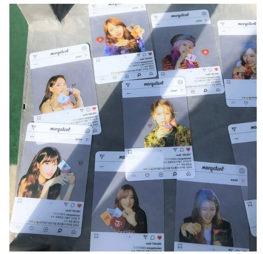 Двойная Фотокарта набор ДА или да Tzuyu Kpop K Pop наружная карта Ins прозрачная