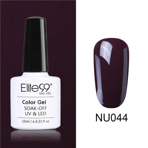 044 Elite99 Гель-лак Набор UV Vernis Полупостоянный праймер верхнее покрытие 10 мл телесный гель лак для ногтей, маникюр гель лак PolishesNails - Цвет: 044