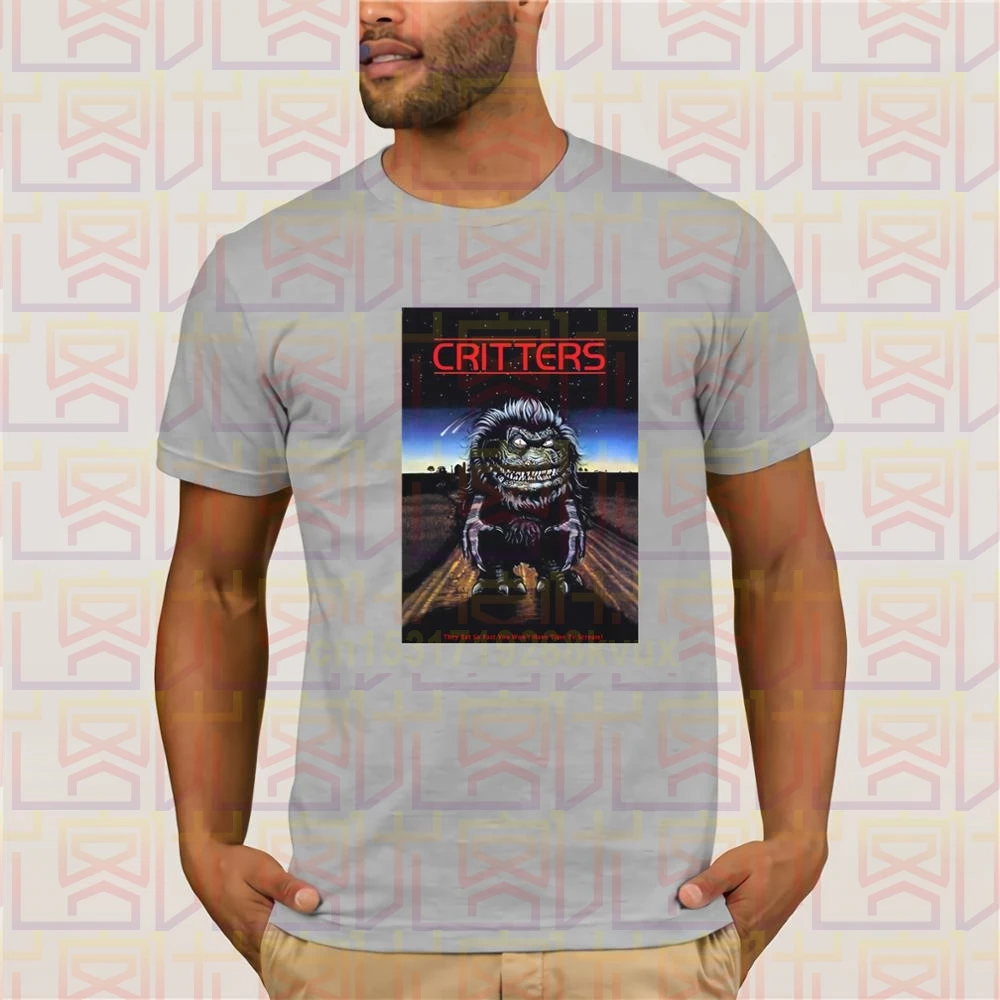CRITTERS в винтажном стиле фильма ужасов плакат для мужчин комплект из черной кофты с