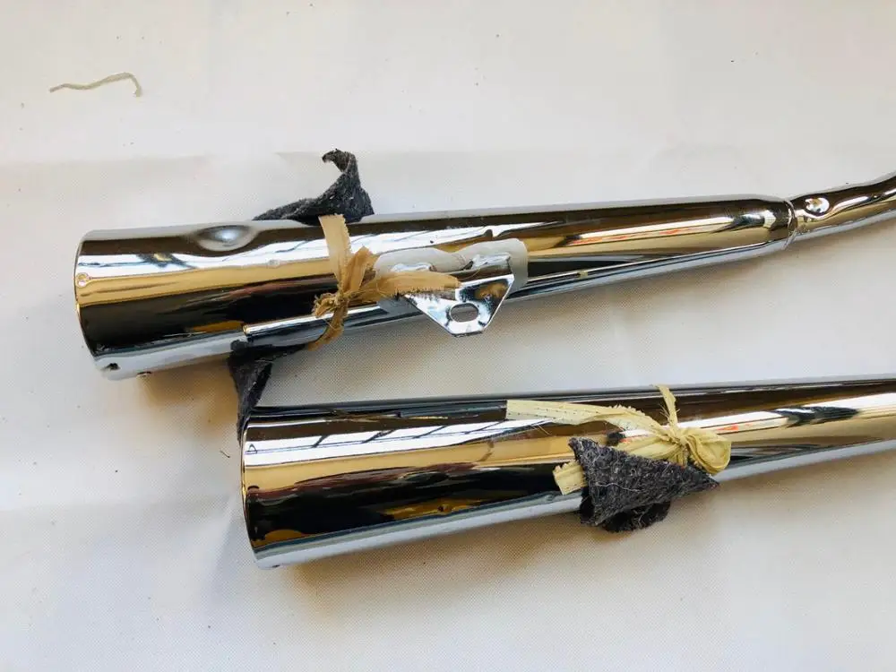 Двухцилиндровые трубы GN250 мотоциклетные глушители выхлопной | Автомобили и