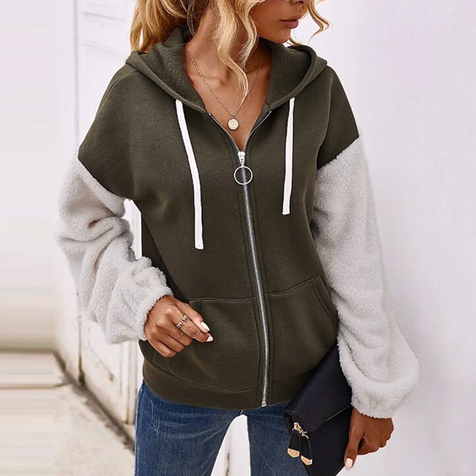 

Женская длинная куртка с капюшоном, с длинным рукавом, с карманами, # g3