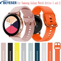 20mm silicone watchbands for samsung galaxy watch active 2 40 44mm smart sport strap for samsung galaxy watch 42mm watch strap
