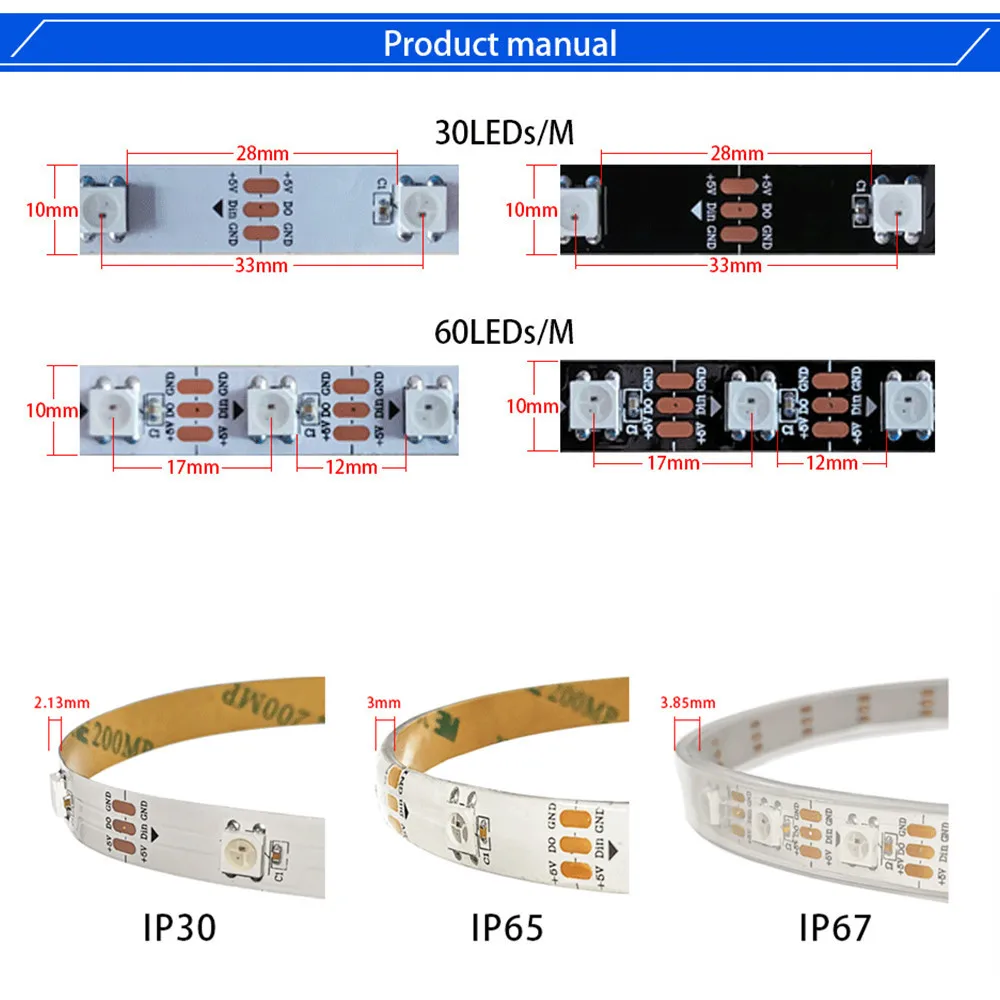 Светодиодная лента ws2812b WS2812 5 в постоянного тока USB 14 клавиш радиочастотный