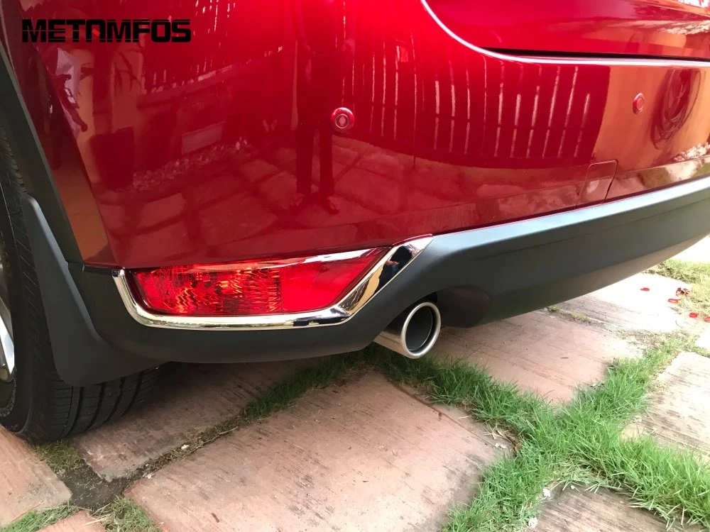 Для Mazda CX 5 CX5 KF 2017 2019 2020 хромированная задняя противотуманная фара крышка