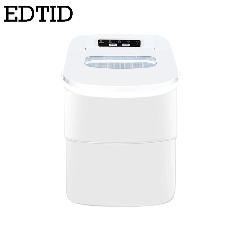 

Portable Automatic Electric Ice Cube Maker Mini Square Shape Bullet Cylindrical Ice Making Machine 20kg/24H Home Bar Coffee Shop