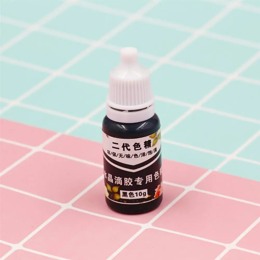 

Black Color Epoxy Resin Pigment Epoxy Resin Dye Jewelry Making DIY Crafts 10ml Translucent PXPC Resin Colorant Fading Resistance
