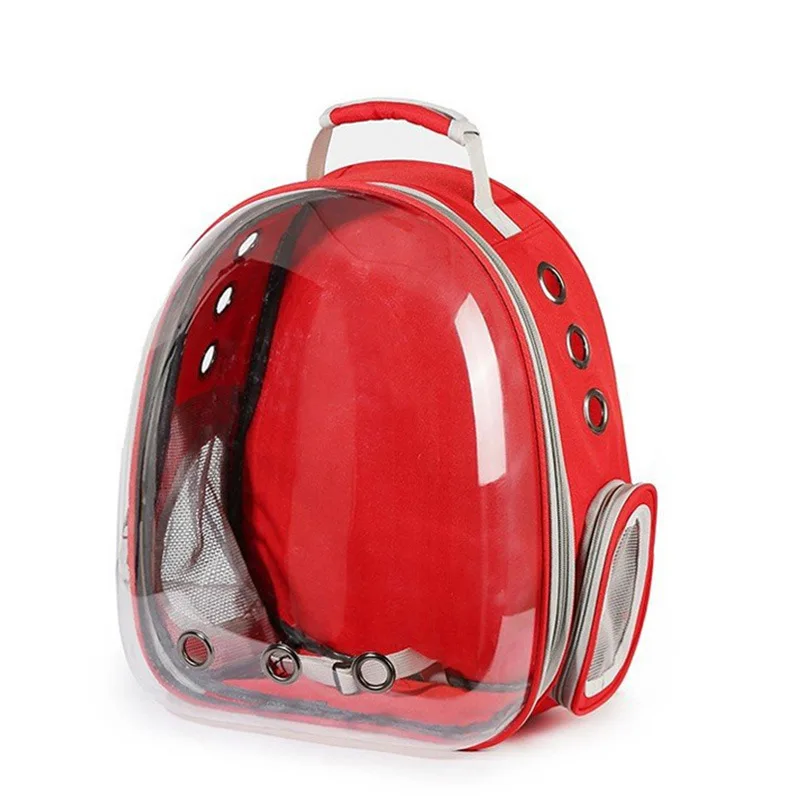 Cat Carrier Bag Breathable Transparent Puppy Cat Backpack Cats Box Cage Small Dog Pet Travel Carrier Handbag Space Capsule