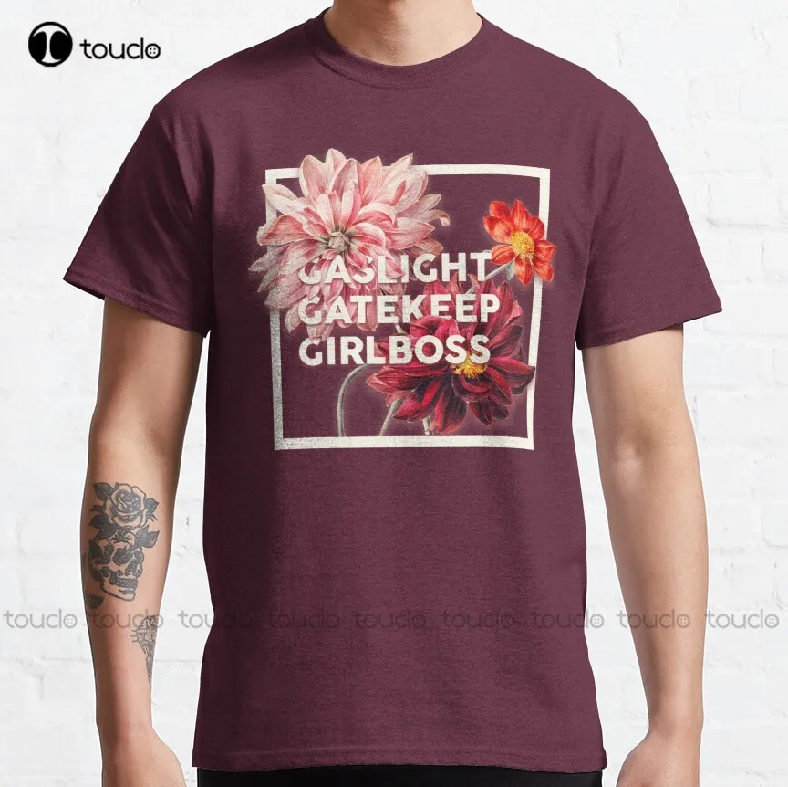 

Gaslight Gatekeep Girlboss - Funny Live Love Laugh Poke Fun Parody Ugly Sweaters | Gas Light Gate Keep Girl | T-Shirt Gift
