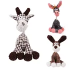 Забавная Вельветовая игрушка для домашних питомцев, игрушка в форме осла, жевательная игрушка для собак, щенков, пищалка, плюшевая игрушка для моляр, товары тренировка собаки домашних животных