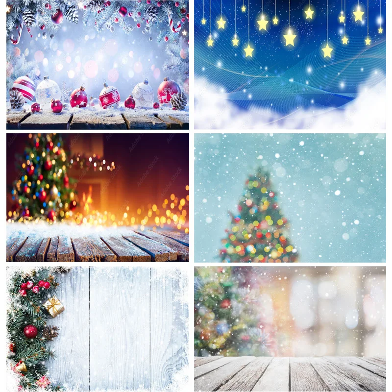 

ZHISUXI Christmas Dream Photography Background Snowman Christmas tree Backdrops For Photo Studio Props 211220 GBSD-04