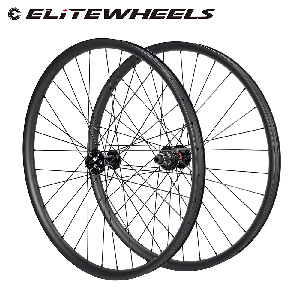 Колеса для горного велосипеда ELITEWHEELS 26er XC AM Enduro DH MTB карбоновые бескамерные диски