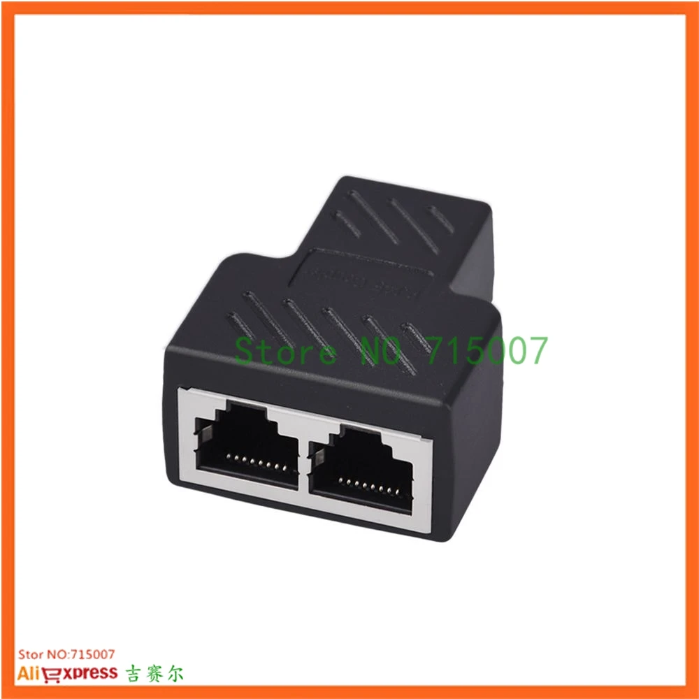 Сетевой кабель Ethernet RJ45 LAN от 1 до 2 способов Женская Стандартная док станция для