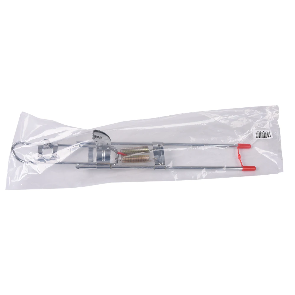 Автоматический стальной держатель для удочки с двойной пружиной крючка