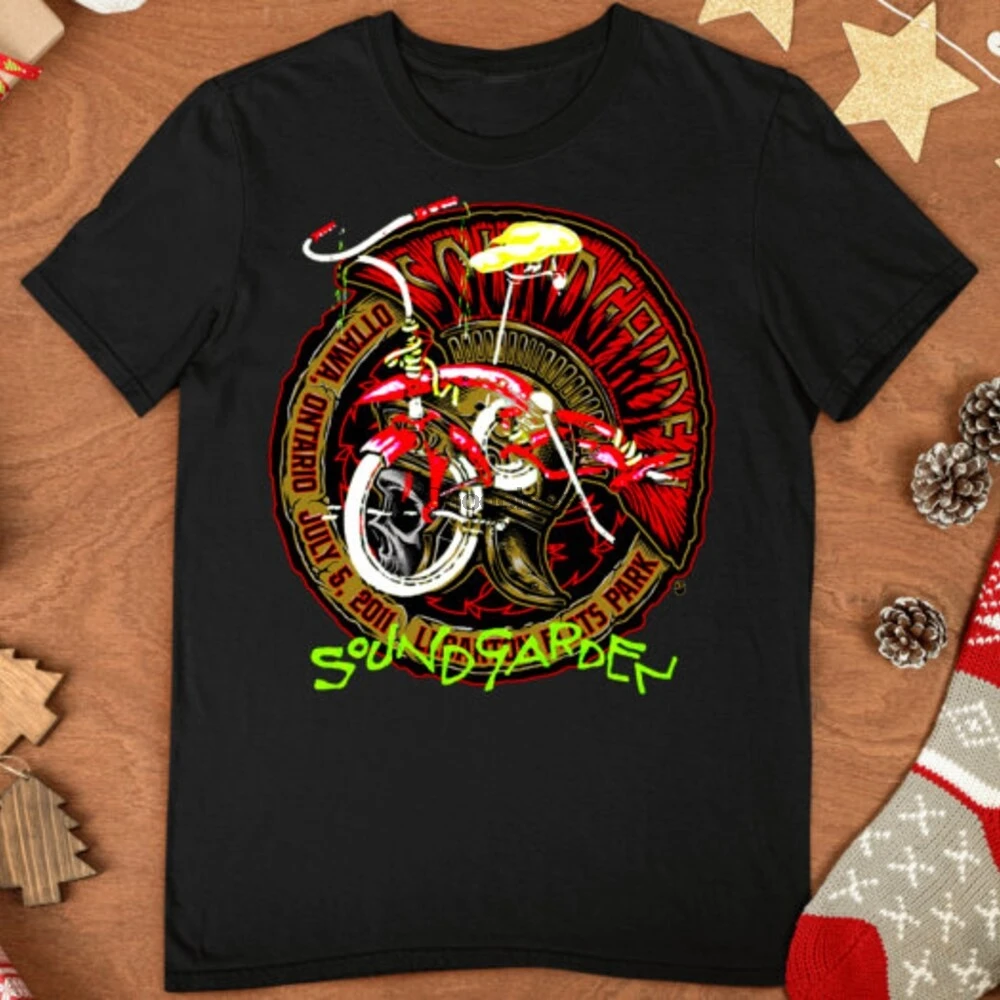 Редкий Soundgarden супернеизвестный черный мужской с круглым вырезом - купить по