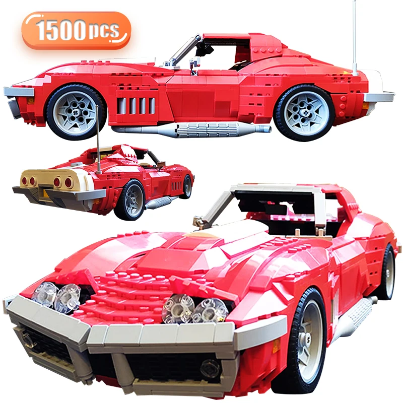 

MOC City Technical Super Sports Car Building Blocks Mechanical Speed Racing Vehicle Bricks Educational Toys For Children