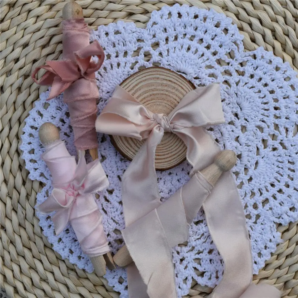 Шелковая лента ручной работы с бахромой 3 шт. | Дом и сад