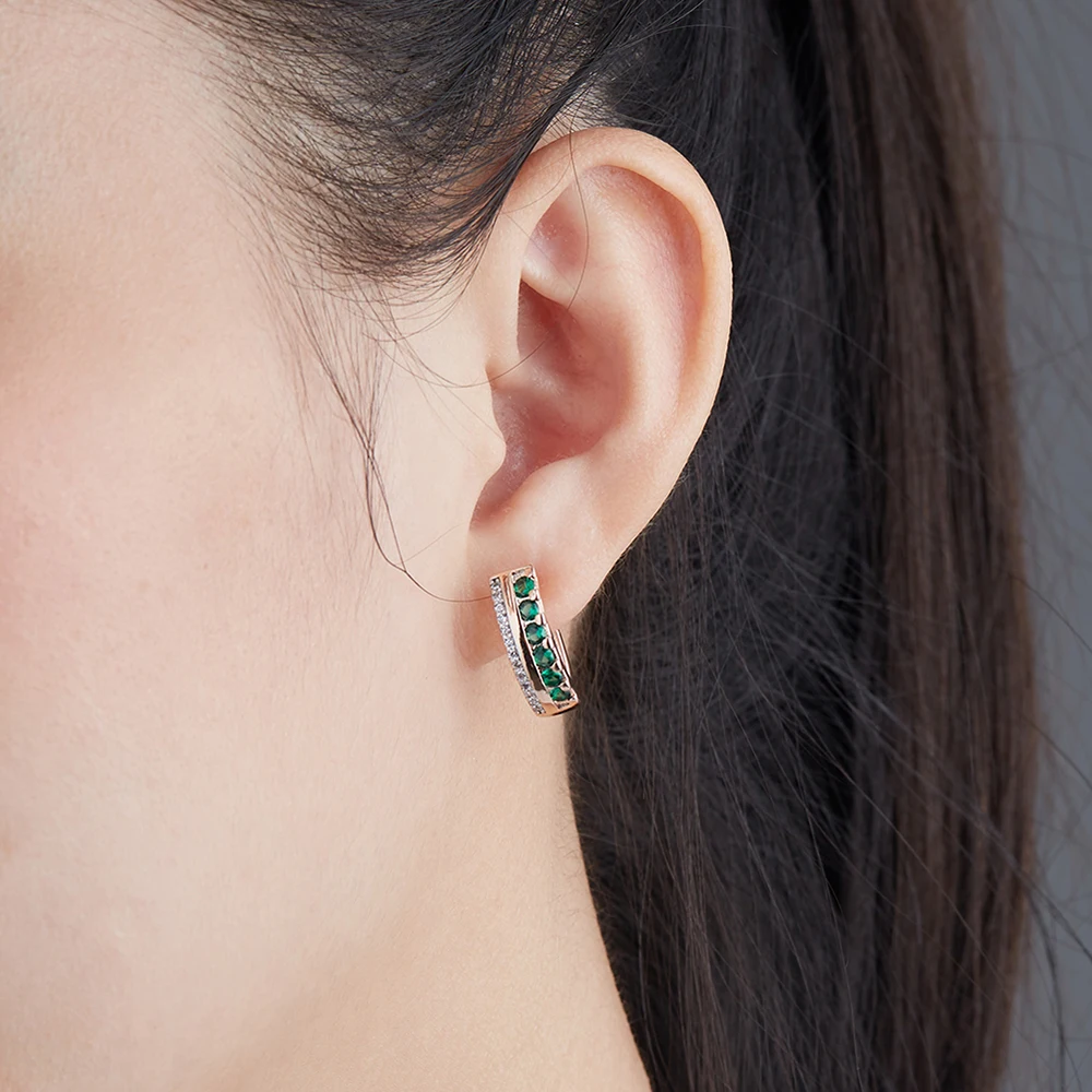 

Fashion Women Gold Filled Earrings Inlay CZ Cubic Zirconia Stones For Female Luxury Hoop Earring Earring Jewelry Wholesale