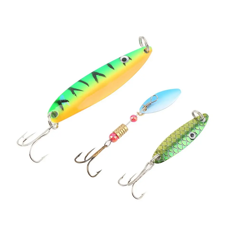 Рыболовная приманка 30 шт./лот 3 г 7 гольян/Поппер Спиннер ложка металлическая Iscas