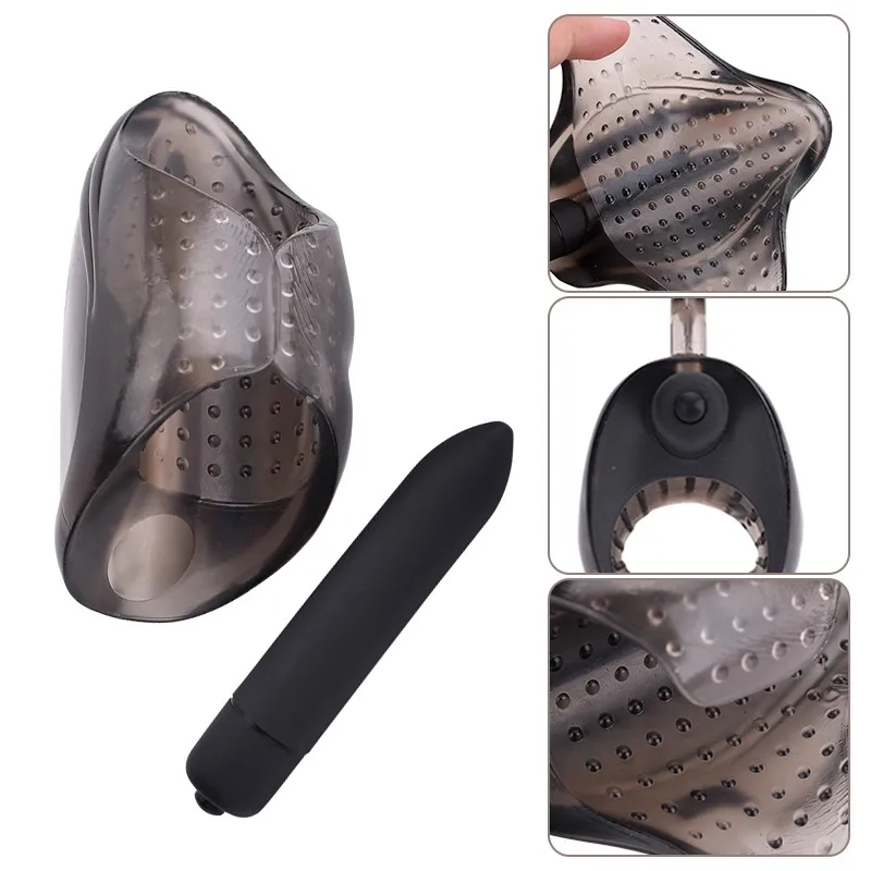 Товары для взрослых вибрационная насадка пениса в форме пули устройство