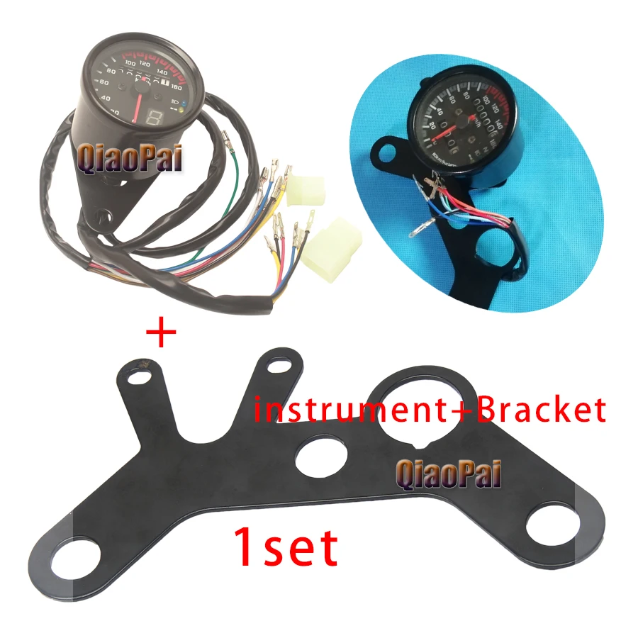 12 В мотоцикл скорость метр одометр цифровой скутер Тахометр универсальный