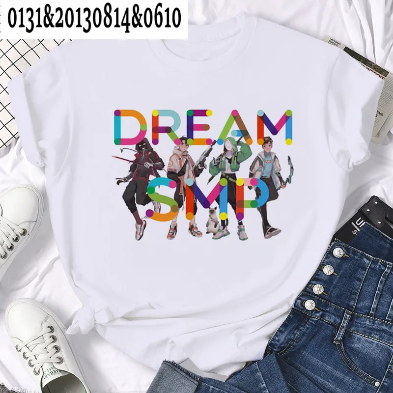 

Dream Smp Ranboo T-shirts Women Kawaii Cartoon Games T Shirt Funny Harajuku Grapphic Tops Tees Unisex Summer Tops Tshirt Male