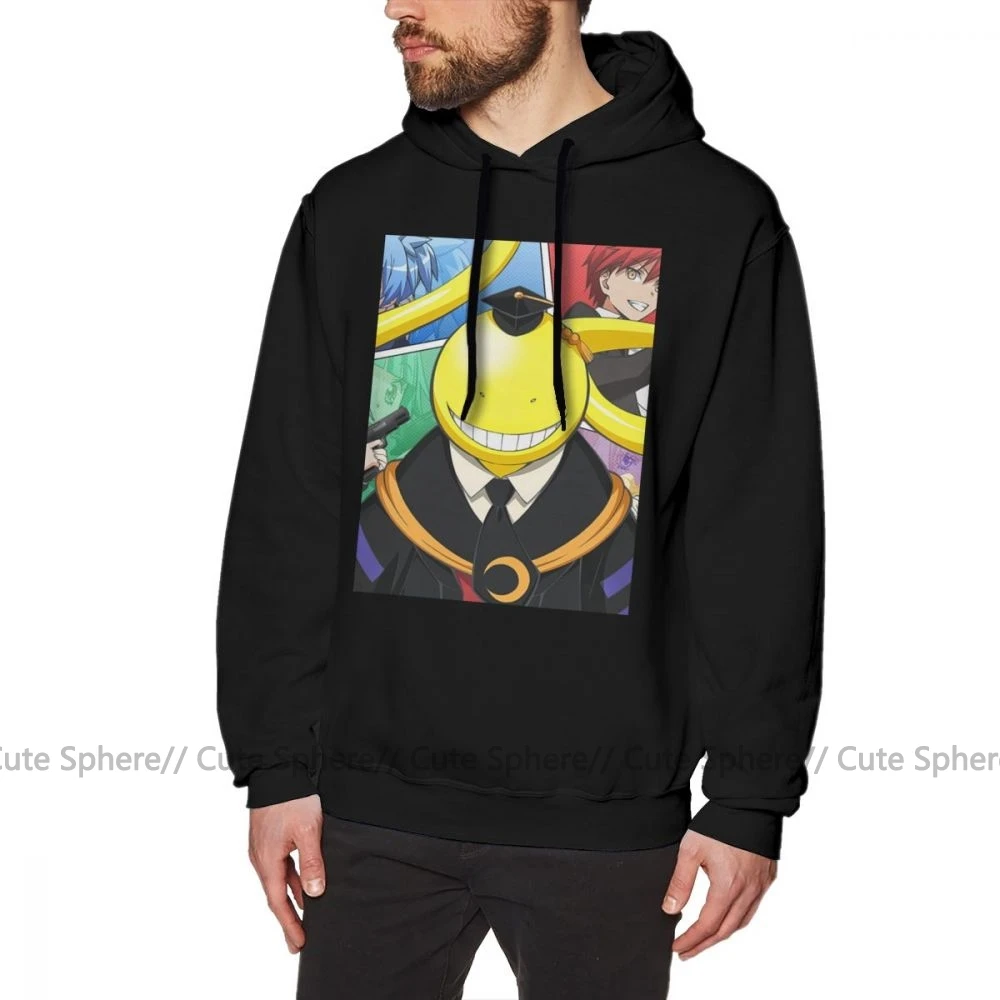 Hoodie kiperation Class, худи KORO SENSEI kiperation, худи фиолетового цвета, длинный пуловер, худи для мужчин, крутые толстовки - Цвет: Black