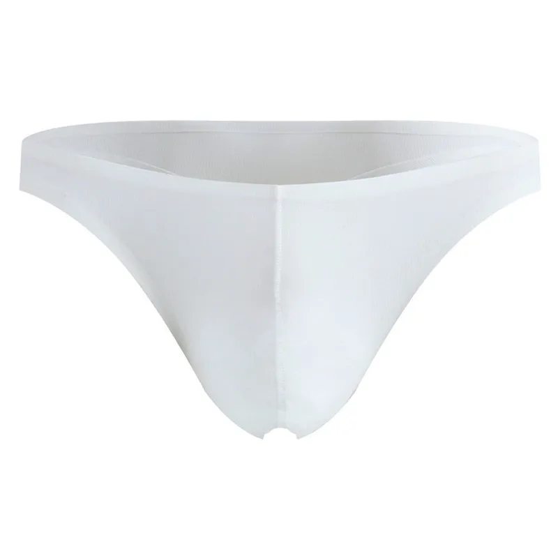 5PCS Men's Seamless G-String Thongs Japanese Thin Ice Silk Translucent U-convex T-Back Low Waist Underwear Bikini Thongs