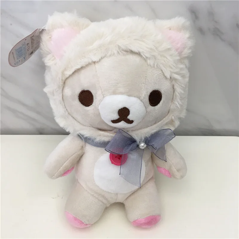 Милый Kawaii Rilakkuma Косплей Кот плюшевая игрушка медведь корилаккума мягкие животные