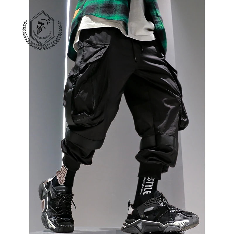 Мужские модные свободные брюки до щиколотки в стиле сафари | Мужская одежда