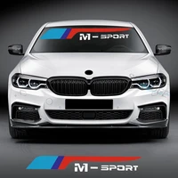 1pc car styling m sport front windshield stickers decal for bmw e90 f20 f30 f31 g20 f40 f10 f34 f36 e87 x3 x5 car accessories