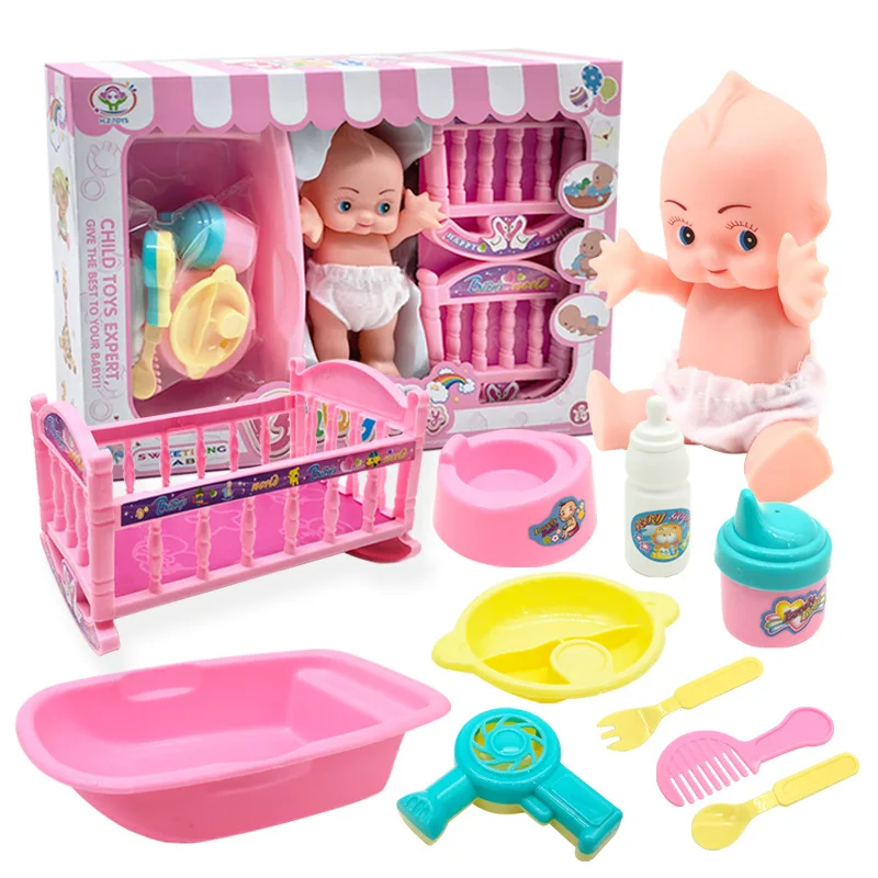 

Baby Kids Play House Doll Toys Doll Toy Gift Toy Box Set