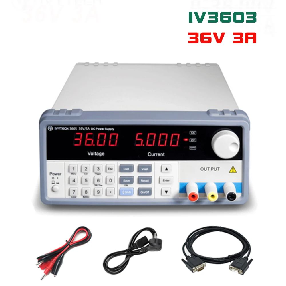 Регулируемый Цифровой импульсный источник питания IVYTECH 36 В постоянного тока