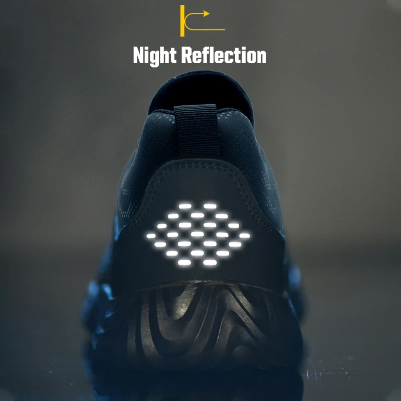 Осенняя Рабочая обувь кроссовки защитные ботинки для мужчин со стальным носком