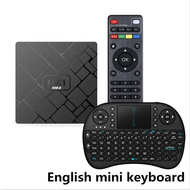add English keyboar HK1 Мини Android 9,0 Smart tv BOX RK3229 четырехъядерный 2 Гб 16 Гб H.265 WiFi 4K медиаплеер HK1mini Netflix телеприставка PK H96 MAX - Цвет: add English keyboar